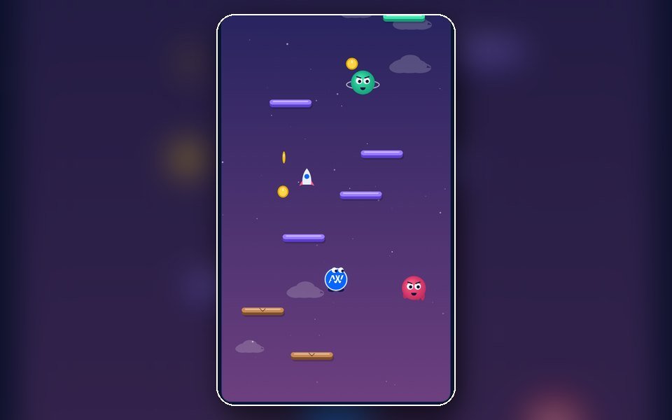 لقطة من لعبة Sky Jump