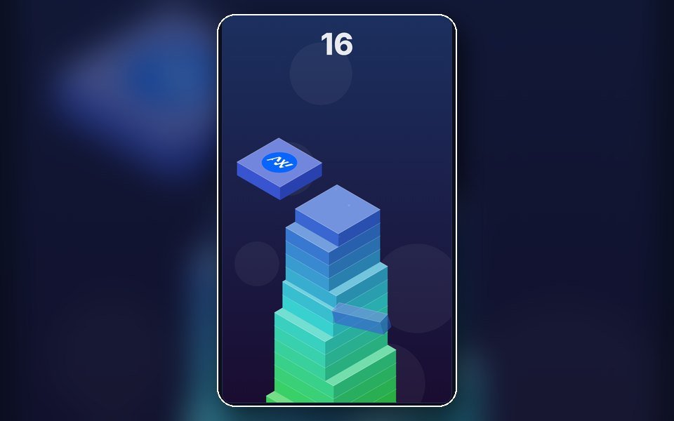 لقطة من لعبة Stack Tower